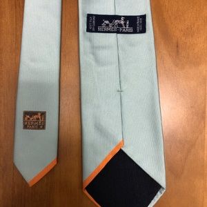 Hermes Mint Green Tie